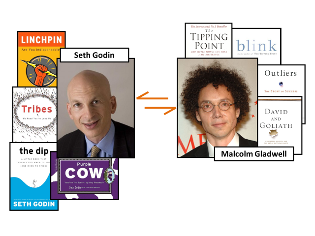 Seth Godin vs Malcolm Gladwell